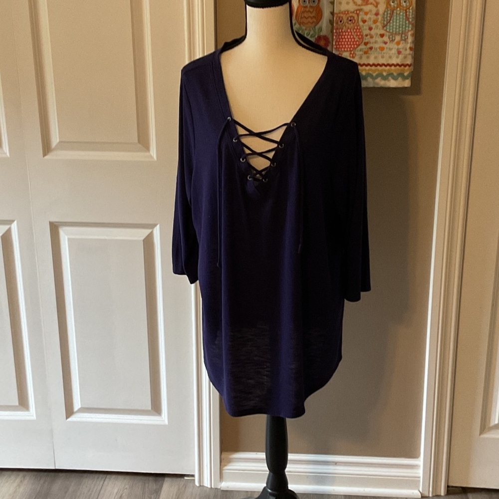Lane Bryant Purple Long Sleeve Top 22/24